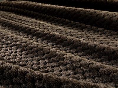 Одеало, Двоен Размер, Cozy Bubble Super Soft, 200 X 220 Cm, Кафяво