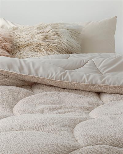 Юрган, Двоен Размер, Cozy Sherpa, 195 X 215 Cm, Бежово