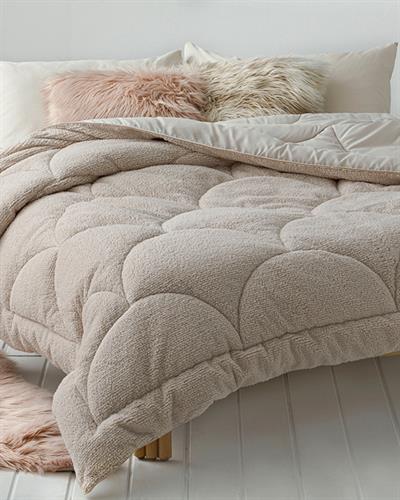 Юрган, Двоен Размер, Cozy Sherpa, 195 X 215 Cm, Бежово