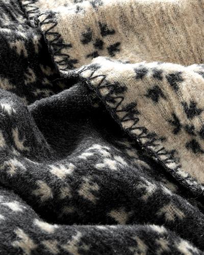  Одеало, Двоен Размер,Diamond Plaid, Памучен, 200 X 220 Cm, Антрацит