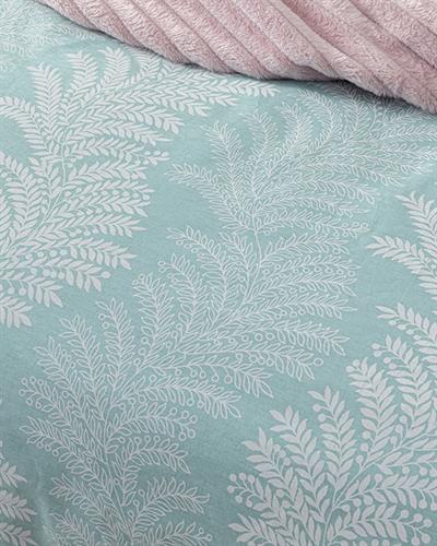  Комплект Спално Бель, Единичен Размер ,Elegant Leaves, Памучен, 160 X 220 Cm/ 50x70 Cm  Светло Селадон