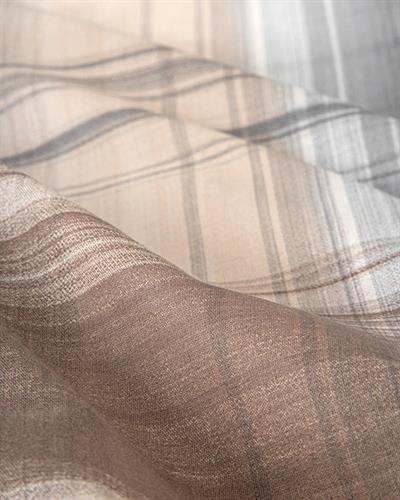 Комплект Спално Бел, Единичен Размер, Flowing Plaid, Памучен, 160 X 220 Cm / 50x70 cm, Антрацит - Бежов,