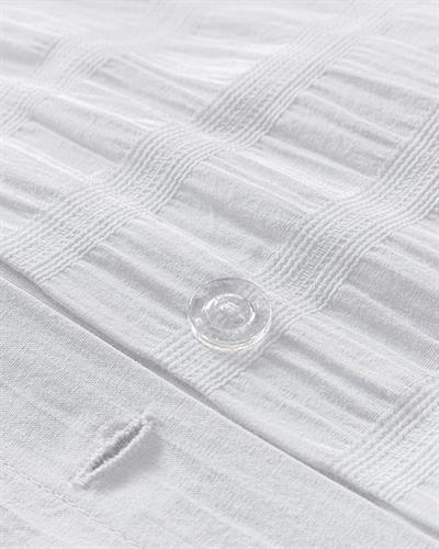 Комплект Спално Бель Gofre,  Двоен Размер,Lidya  Памучен, 200 X 220 Cm/ 50x70 Cm, Бяло