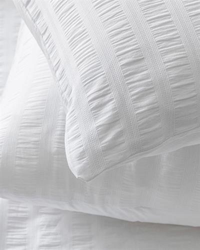 Комплект Спално Бель Gofre,  Двоен Размер,Lidya  Памучен, 200 X 220 Cm/ 50x70 Cm, Бяло