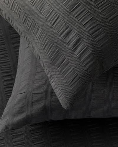 Комплект Спално Бель Gofre Двоен Размер,Lidya  Памучен, 200 X 220 Cm/ 50x70 Cm, Антрацит