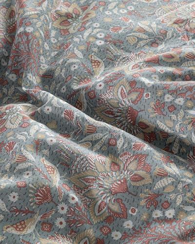 Комплект Спално Бель , Единичен Размер,Honeysuckle , Лесно За Гладене, 160 X 220 Cm / 50x70 cm, Синьо