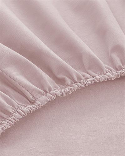 Plain Cottony King Size Fitted Sheet 180x200 cm Powder Pink