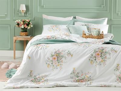Комплект Спално Бель,  King Size , Cottage Garden,  Памучен, 240 X 220 Cm/ 50x70 Cm, Прах