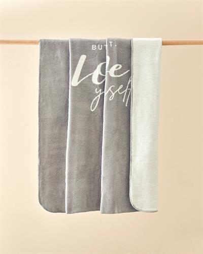 Тв Одеяло,Love Yourself , Акрил, 130x170 см, Сив