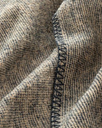 Melange Cotton King Size Blanket 220x240 cm Anthracite - Beige
