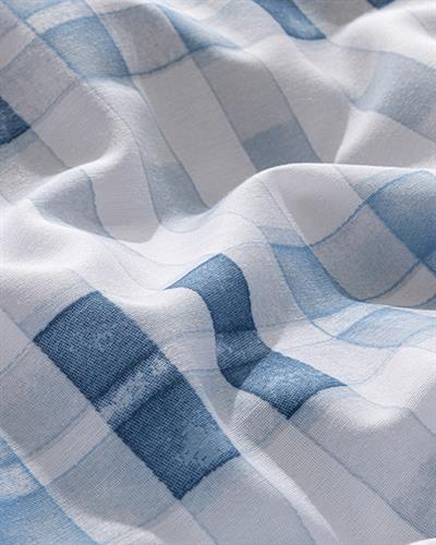 Комплект Спално Бель, Двоен Размер,Modern Square , Лесно За Гладене, 200 X 220 Cm, Синьо