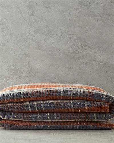 Plaid Waffle Scotch For One Person Blanket 150x200 cm Terracotta