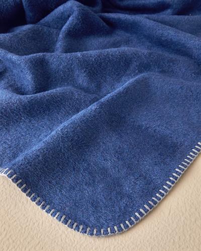 Одеало, Единичен Размер,Plain , Памучен, 150 X 200 Cm, Синьо - Тъмно Синьо