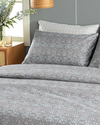 КОМПЛЕКТ СПАЛНО БЕЛЬ,  Двоен размер, Primrose ,  Лесно за гладене 200x220 cm/ 50x70 cm,  Тъмно синьо