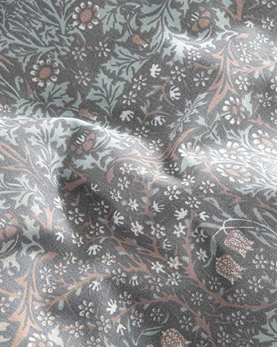 КОМПЛЕКТ СПАЛНО БЕЛЬ,  Двоен размер, Primrose ,  Лесно за гладене 200x220 cm/ 50x70 cm,  Тъмно синьо