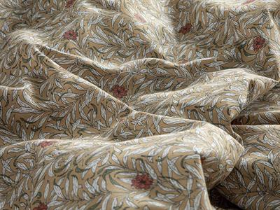 Комплект Спално Бель,  Двоен Размер,Pure Poppy,  Лесно За Гладене, 200 X 220 Cm/ 50x70 Cm, Бежово