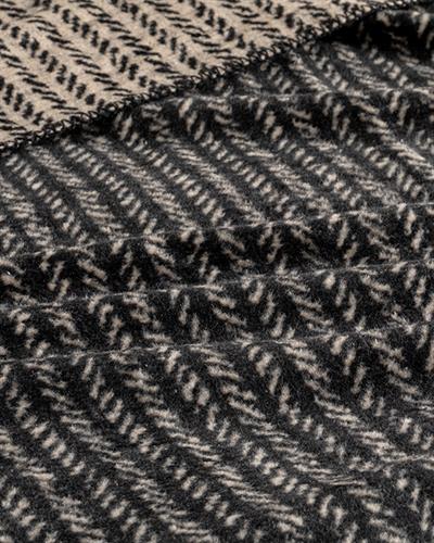 Одеало, Единичен Размер, Rope Stripes , Памучен, 150 X 200 Cm, Черно