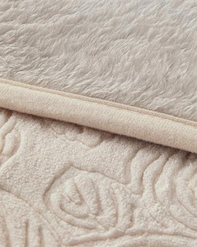 Одеало, Двоен Размер, Shabby Rose Emboss, 200 X 220 Cm, Кремово