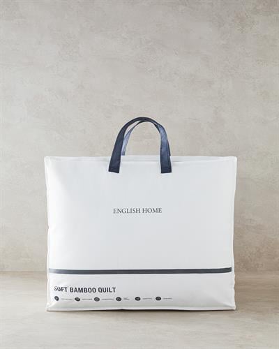 Завивка, Единичен, Soft  Бамбук 155x215 см Бялo