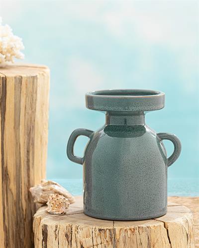 Ваза Stoneware, Селедон, 17,5 X 11,5 X 19 Cm