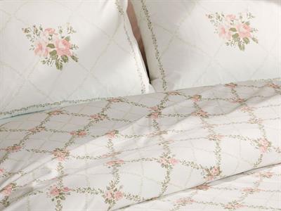 Комплект Спално Бель, Super King Size, Rose Chain , Памучен, 260 X 220 Cm/ 50x70 Cm, Светло Розово