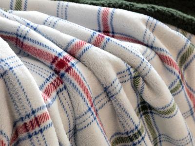 Тв Одеало,Tattersall Sherpa, 120 X 160 Cm, Бяло