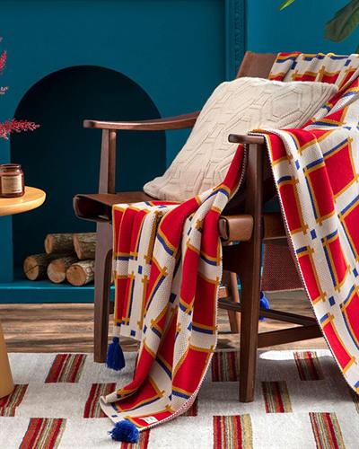 Тв ОдеалоюTesselation , Жакард , 130 X 170 Cm, Червено