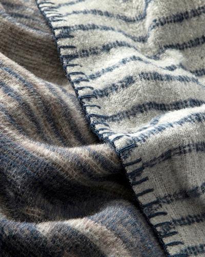 Одеяло, Двоен, Textured Stripe , Памучен, 200x220 см, Морскосин