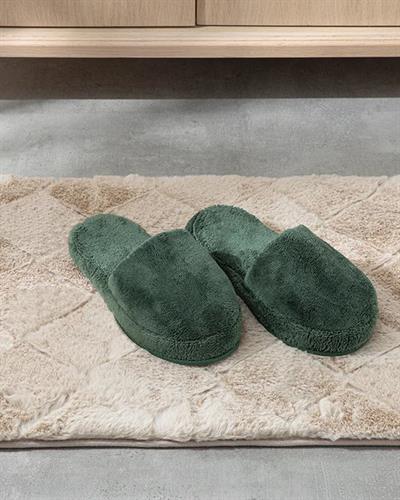 Triga Cotton Spa Slippers 36-40 Koyu Yeşil
