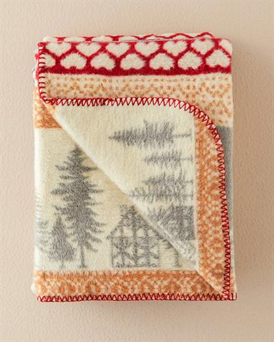 Тв Одеяло,Winterfell , Акрил, 130x170 см, Морскосин - Червен