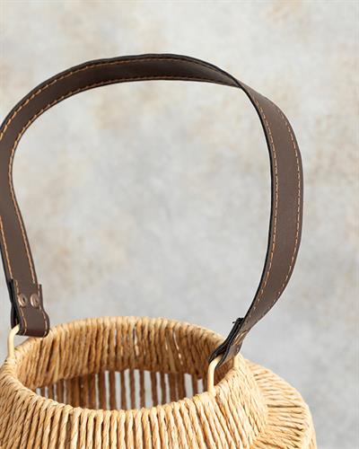 Abbie Lantern 40 cm Brown