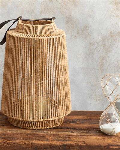 Abbie Lantern 40 cm Brown