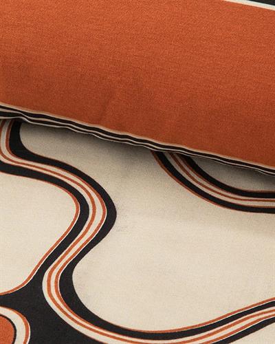 Abstract Art Спален Комплект Единичен Мек памук с дигитална щампа 160x220 см Бежов