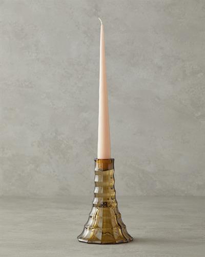 Adara Свещник Стъкло 14 см Brown