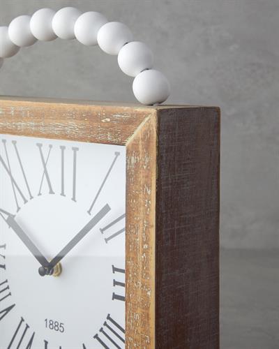 Adela Wooden Table Clock Natural