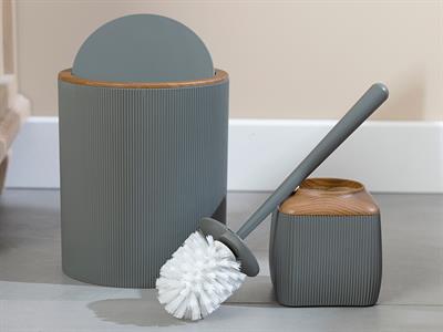 Adela Bath Set 19x21,5 cm+10x10x37 cm Anthracite