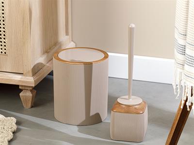 Adela Bath Set 19x21,5 cm+10x10x37 cm Brown