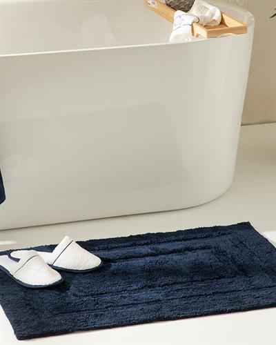 Adela Cottony Bathroom Mat 60x90 cm Dark Blue