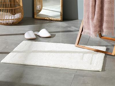 Adela Постелка За Баня Памучен 60x90 см Екрю