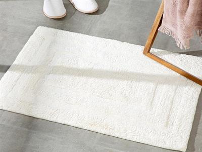 Adela Постелка За Баня Памучен 60x90 см Екрю