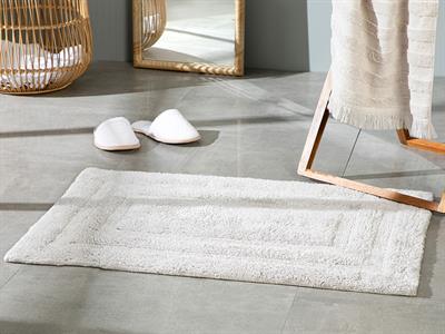 Adela Постелка За Баня Памучен 60x90 см Сив