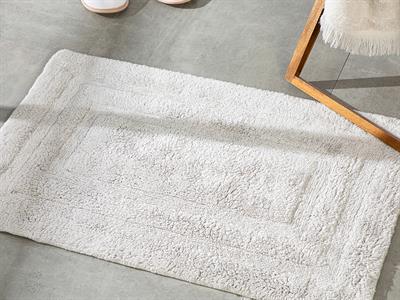 Adela Постелка За Баня Памучен 60x90 см Сив