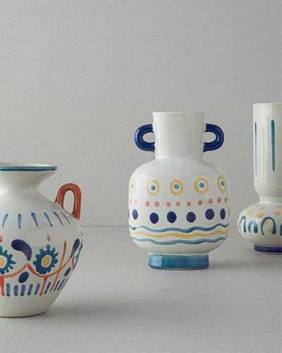 Adelia Ваза Каменна керамика 14x14x24 см Многоцветен