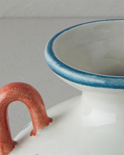 Adelia Ваза Каменна керамика 15x15x18 см Многоцветен