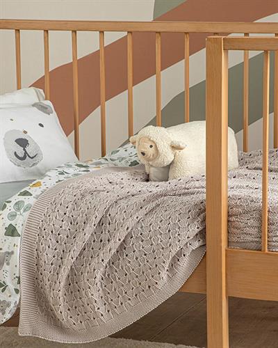 Adella Бебешко Одеало Памучен, Бежово, 80 X 120 Cm