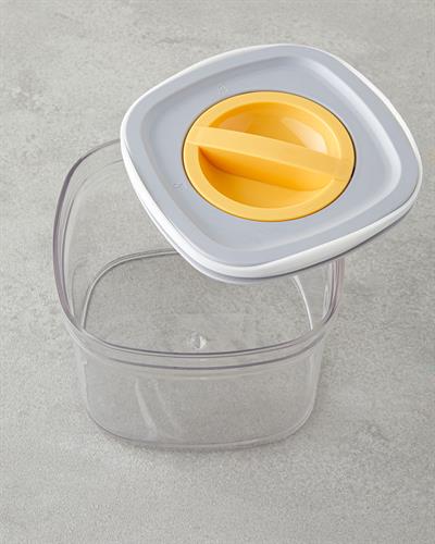 Adly Кутия За Съхранение 3 части Пластмаса 700 мл – 1,4 л – 2 л Зелен - Кремав