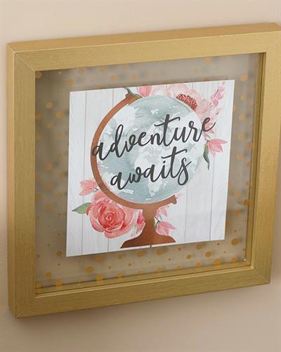 Adventure Картина МДФ 24x24 см Кафяв