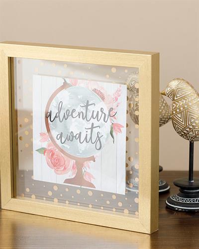 Adventure Картина МДФ 24x24 см Кафяв