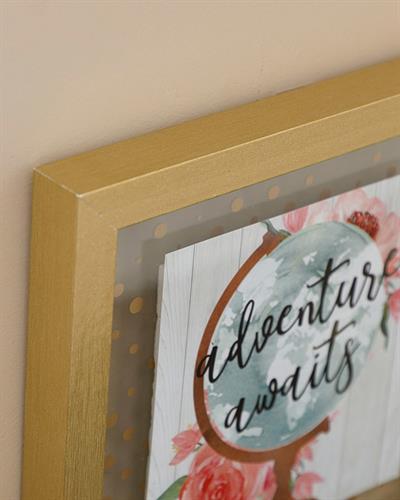 Adventure Картина МДФ 24x24 см Кафяв