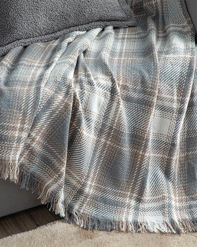 Agata Шал За Диван 130x170 см Сив - Бежов